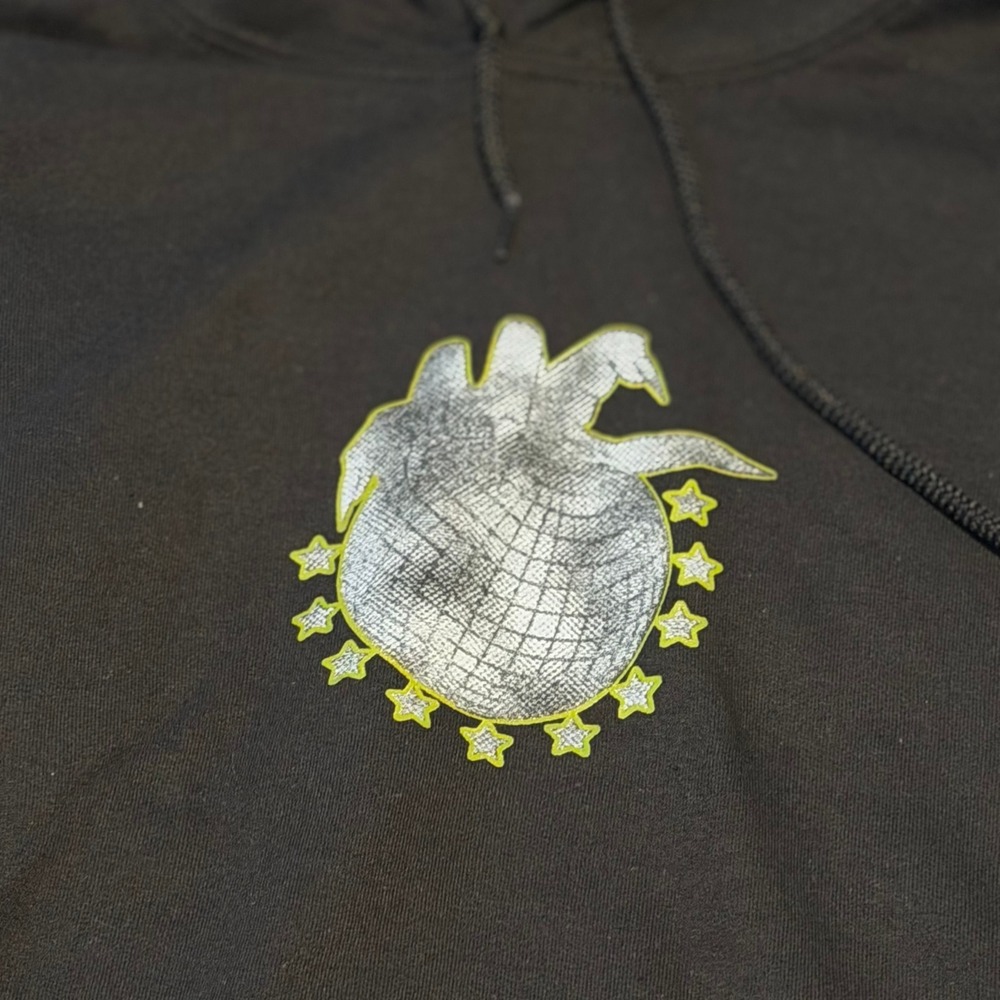 Gildan Heavy Blend Black Disco Ball‎ SNOT Ethereal Tour Hoodie Mens Medium - Picture 11 of 11
